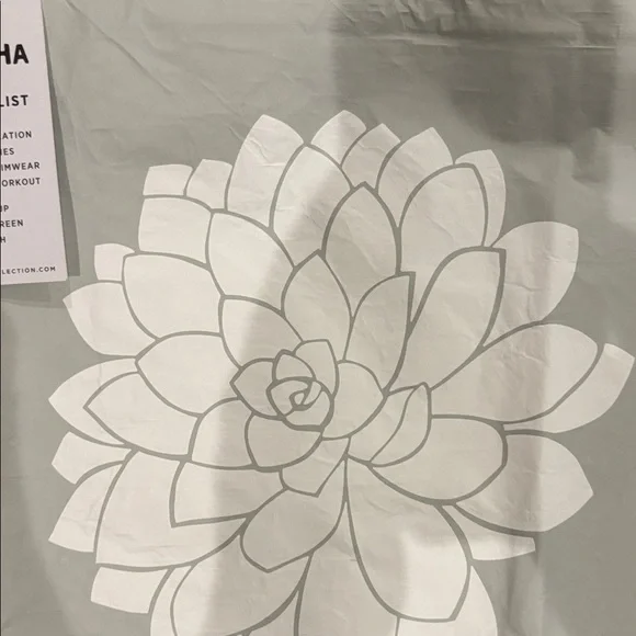 ALOHA Collection Max Pouch Floral grey white may day special edition NWOT - Picture 3 of 4